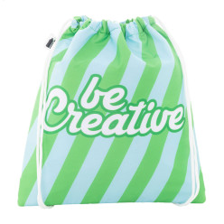 CreaCool Draw Kids wit  custom made koeltas met trekkoord voor kinderen 