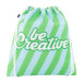 CreaCool Draw Kids wit  custom made koeltas met trekkoord voor kinderen 