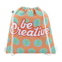 CreaCool Draw wit  custom made koeltas met trekkoord 
