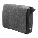 Refelt Courier gris foncé  Sacoche en feutrine RPET 