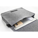 Refelt Courier gris  Sacoche en feutrine RPET 