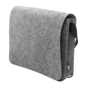 Refelt Courier grijs  RPET vilten schoudertas 