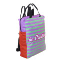 SuboBag Slimback zwart wit Custom made RPET laptop rugzak 