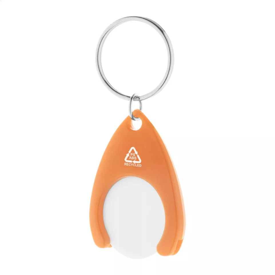 Neppy orange  RABS trolley coin keyring 