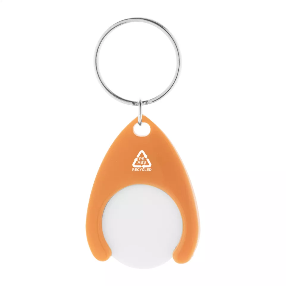 Neppy orange  RABS trolley coin keyring 