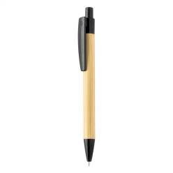 Boothic black natural bamboo ballpoint pen 