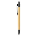 Boothic black natural bamboo ballpoint pen 
