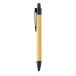 Boothic black natural bamboo ballpoint pen 
