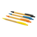 Boothic orange naturelle stylo à bille en bambou 