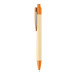 Boothic orange naturelle stylo à bille en bambou 