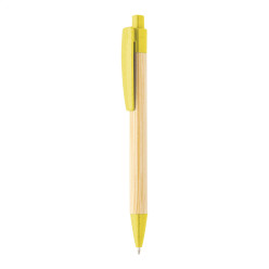 Boothic jaune naturelle stylo à bille en bambou 