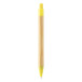 Boothic yellow natural bamboo ballpoint pen 