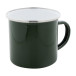 Enavint dark green white enamel mug 