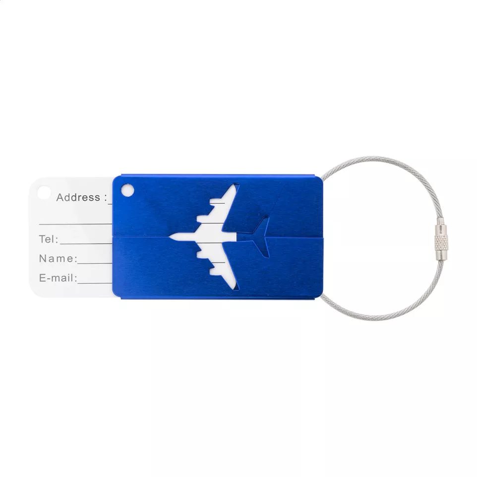 Orlando blauw  kofferlabel 