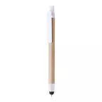 Fibon wit natuurlijk balpen met stylus 