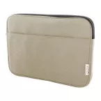 Rebyss Comp beige  laptoptas van gerecycled canvas 