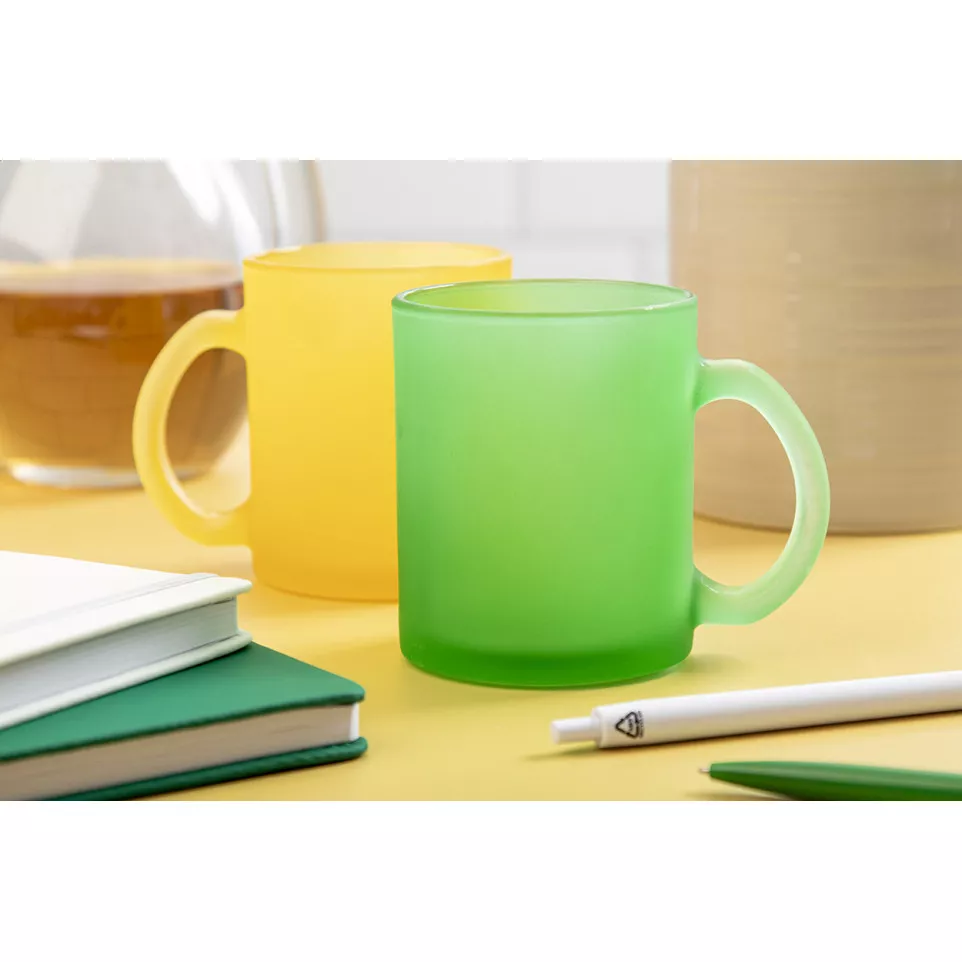 Forsa yellow  glass mug 