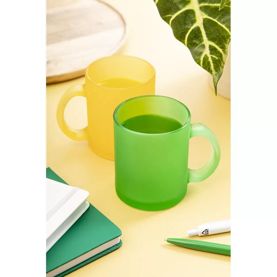 Forsa yellow  glass mug 