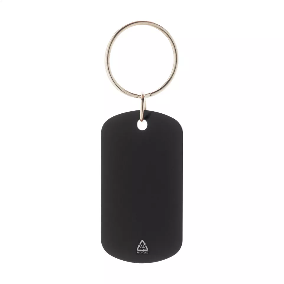 Ralutag zwart  sleutelhanger 