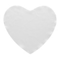 CreaClean RPET white  custom glasses cloth, heart 