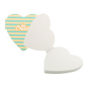 CreaStick Seed Heart wit  custom made sticky notitieblok 