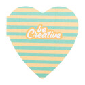 CreaStick Seed Heart wit  custom made sticky notitieblok 