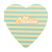 CreaStick Seed Heart wit  custom made sticky notitieblok 