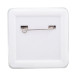 SquareBadge Maxi wit  pin-knop badge 
