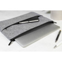 Refelt Comp gris  Sacoche ordinateur portable en feutrine RPET 