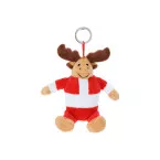 Velin multicolour  Christmas plush keyring, reindeer 
