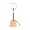 Kymor natural red Christmas keyring, Santa hat 