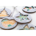 CreaFelt Tree grijs  Kerstboomversiering, hart 