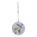 CreaFelt Tree grey  Christmas tree ornament, reindeer 