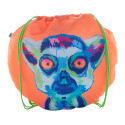 CreaDraw Circle groen wit custom made tas met trekkoord 