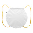 CreaDraw Circle yellow white custom drawstring bag 
