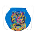 CreaDraw Circle white  custom drawstring bag 