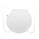CreaDraw Circle wit  custom made tas met trekkoord 