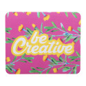 CreaFelt Cursor wit   custom made RPET-muismat 