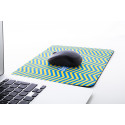 CreaFelt Cursor wit   custom made RPET-muismat 