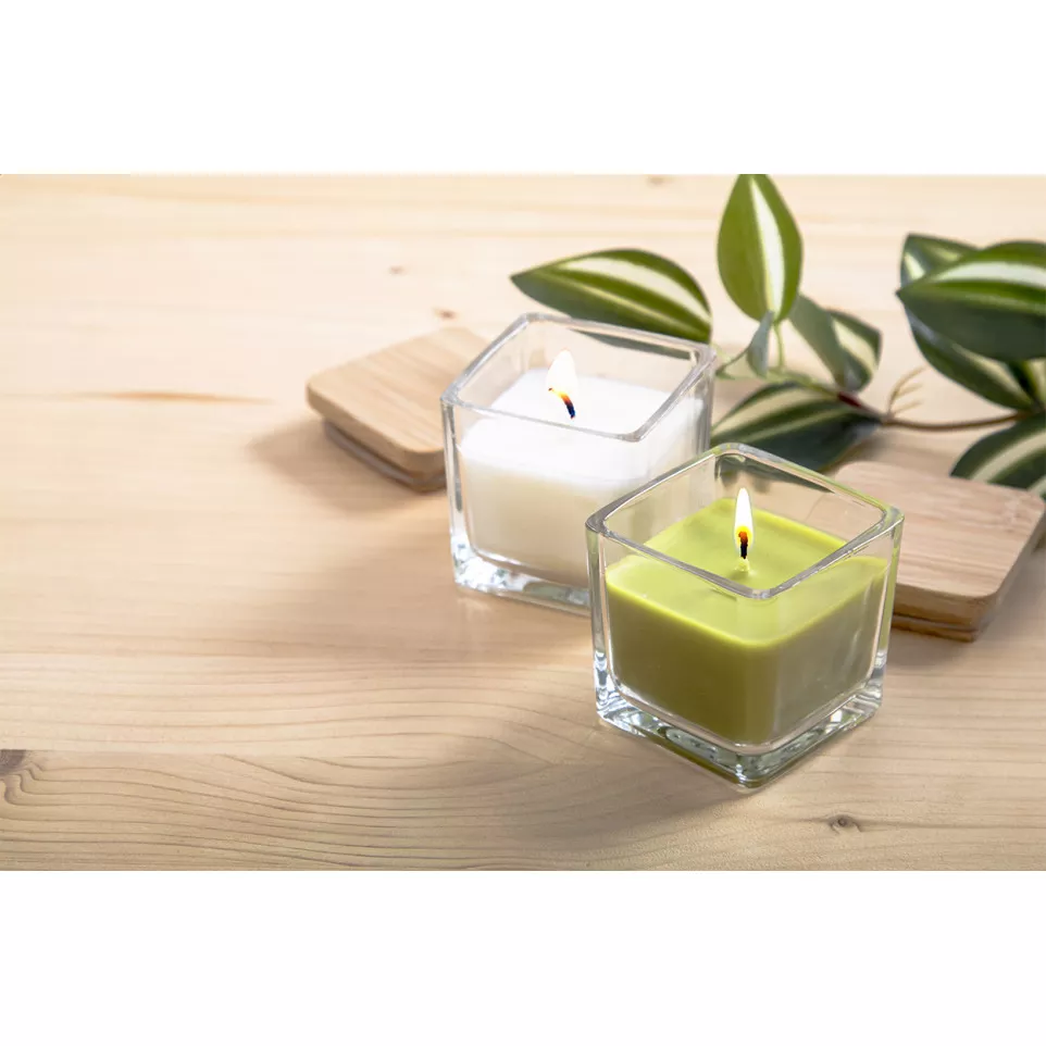 Cubama green  candle, green apple 
