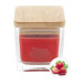 Cubama red  candle, strawberry 