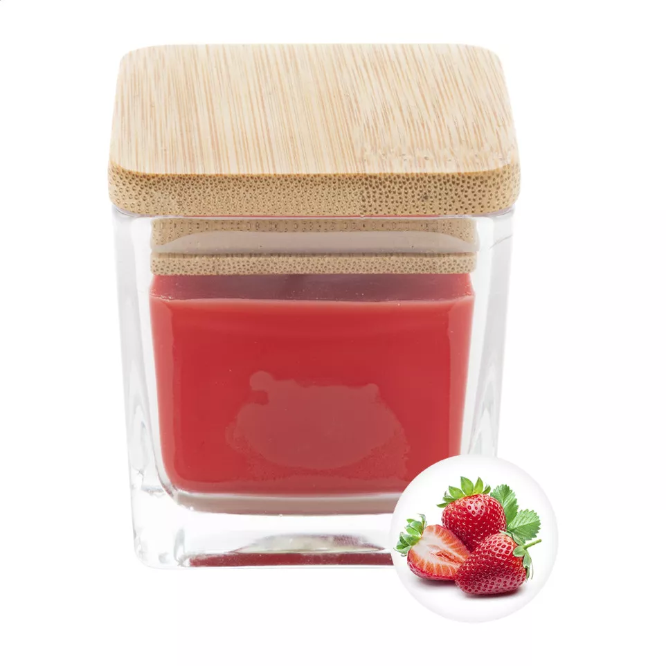 Cubama rouge  Bougie, fraise 