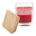 Cubama red  candle, strawberry 