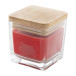 Cubama red  candle, strawberry 
