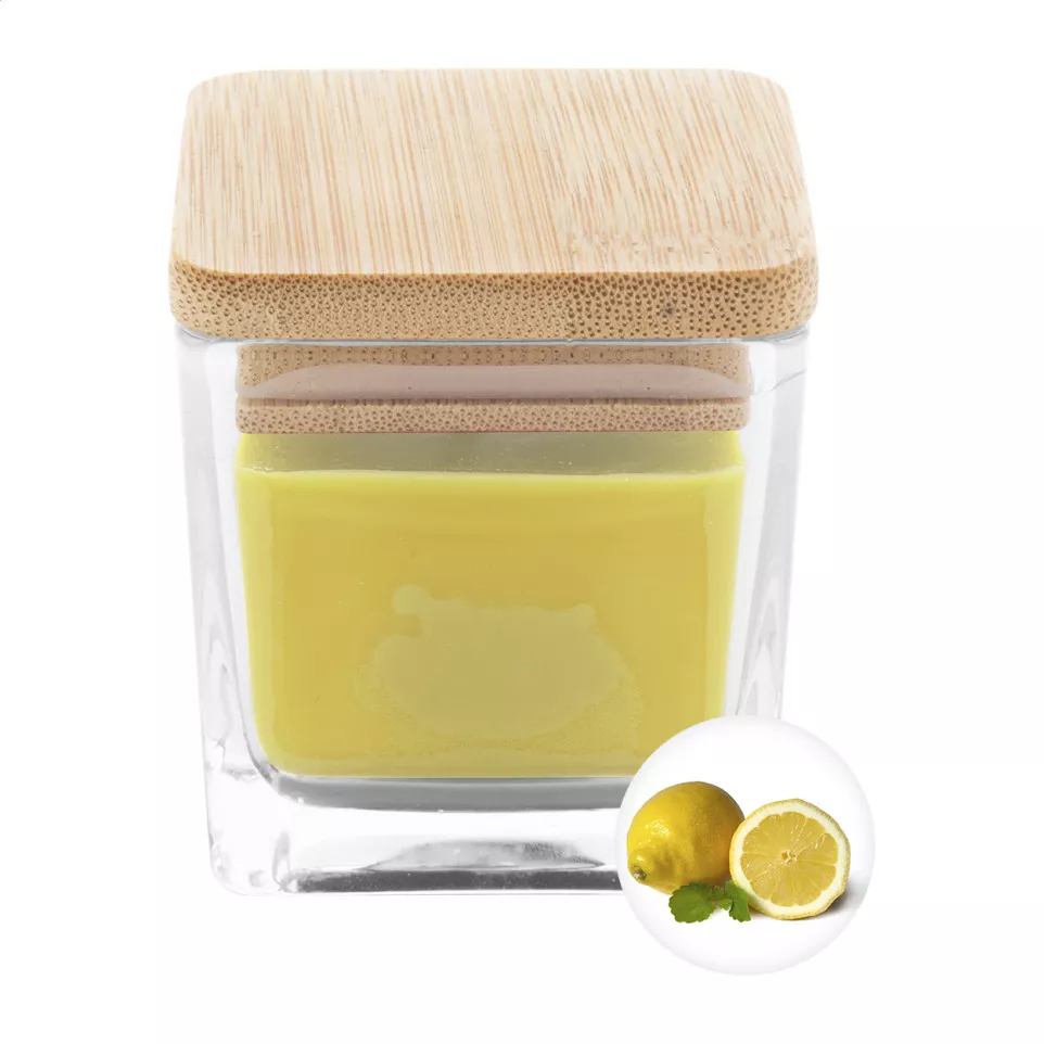 Cubama yellow  candle, lemon 