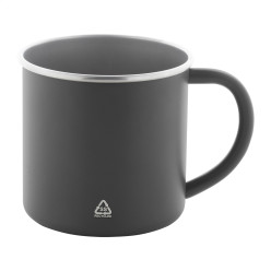 Hossa grey  recycled stainless steel mug 