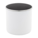 Hossa white  recycled stainless steel mug 