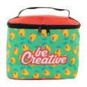 CreaBeauty XL black white custom cosmetic bag 