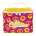 CreaBeauty XL white  custom cosmetic bag 