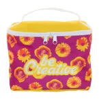 CreaBeauty XL white  custom cosmetic bag 